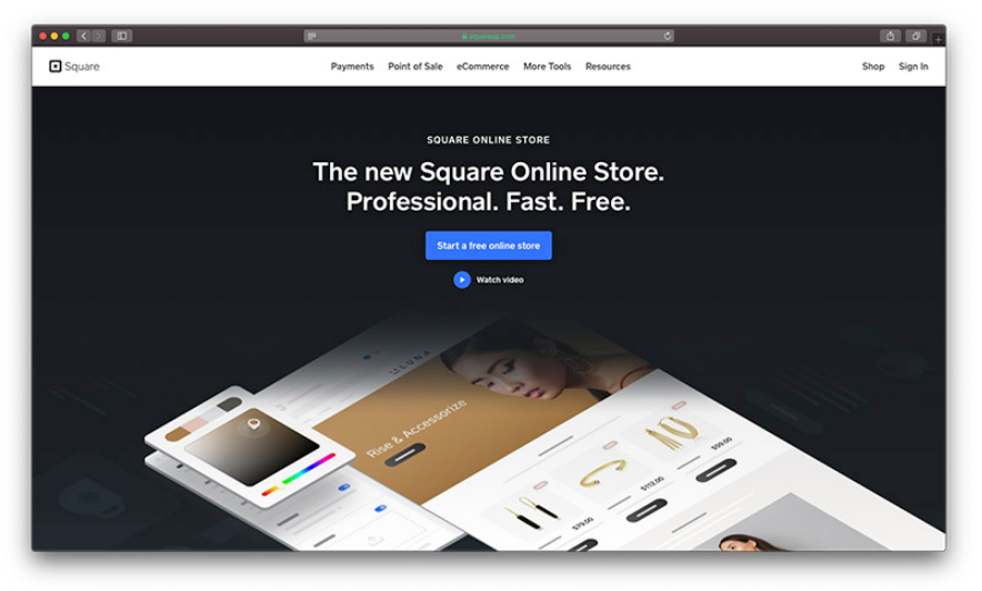  Square Online Store از بهترین فروشگاه سازها برای طراحی سایت فروشگاهی
